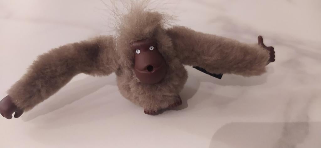 Kipling aapje Carola, taupe kleur, sleutelhanger., Ophalen