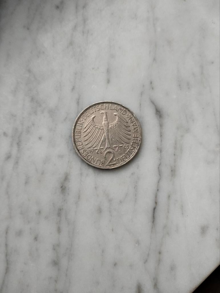 2 Deutsche Mark, 1965, Max Planck, Republiek Deutschland, Ophalen of Verzenden