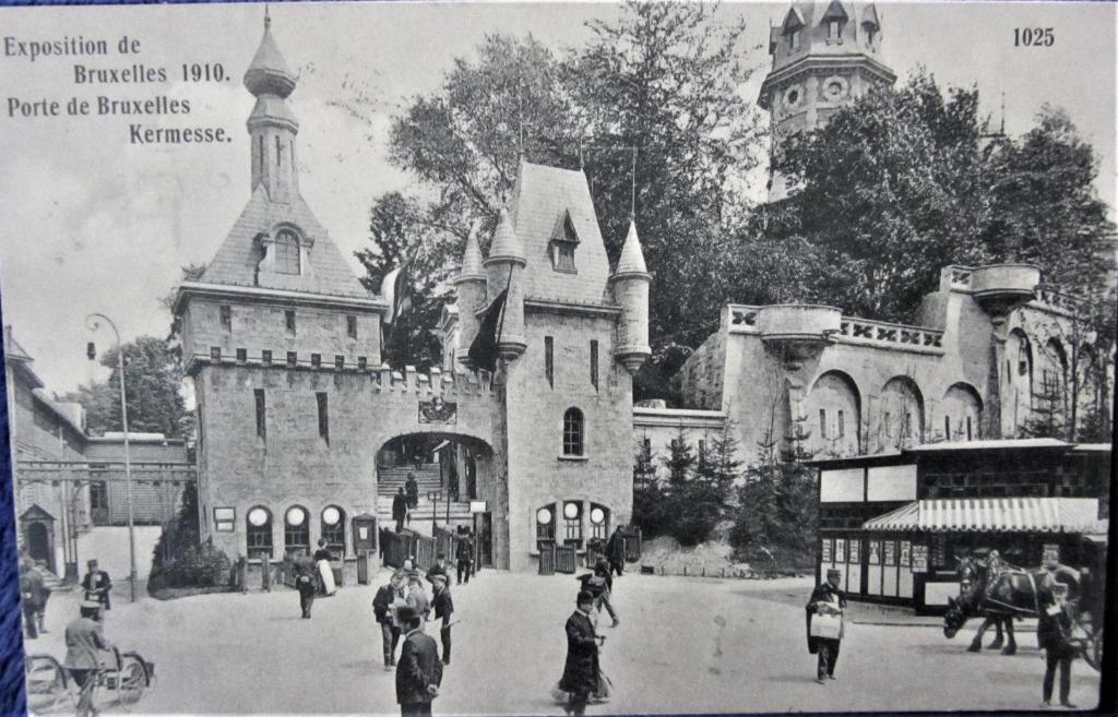 POSTKAART BELGIË- EXPO DE BRUXELLES 1910- PORTE DE BRUXELLES, Enlèvement ou Envoi, Avant 1920, Affranchie, Bruxelles (Capitale)