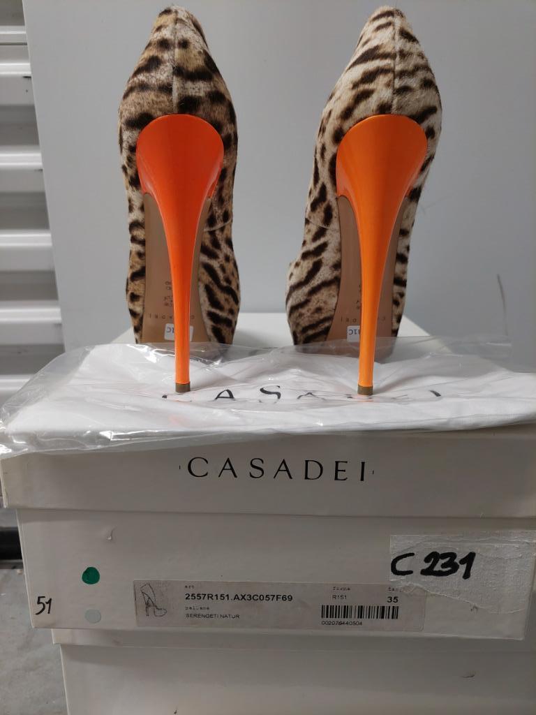 231C* Casadei - superbes escarpins high heels (35), Neuf, Autres couleurs, Escarpins, Casadei