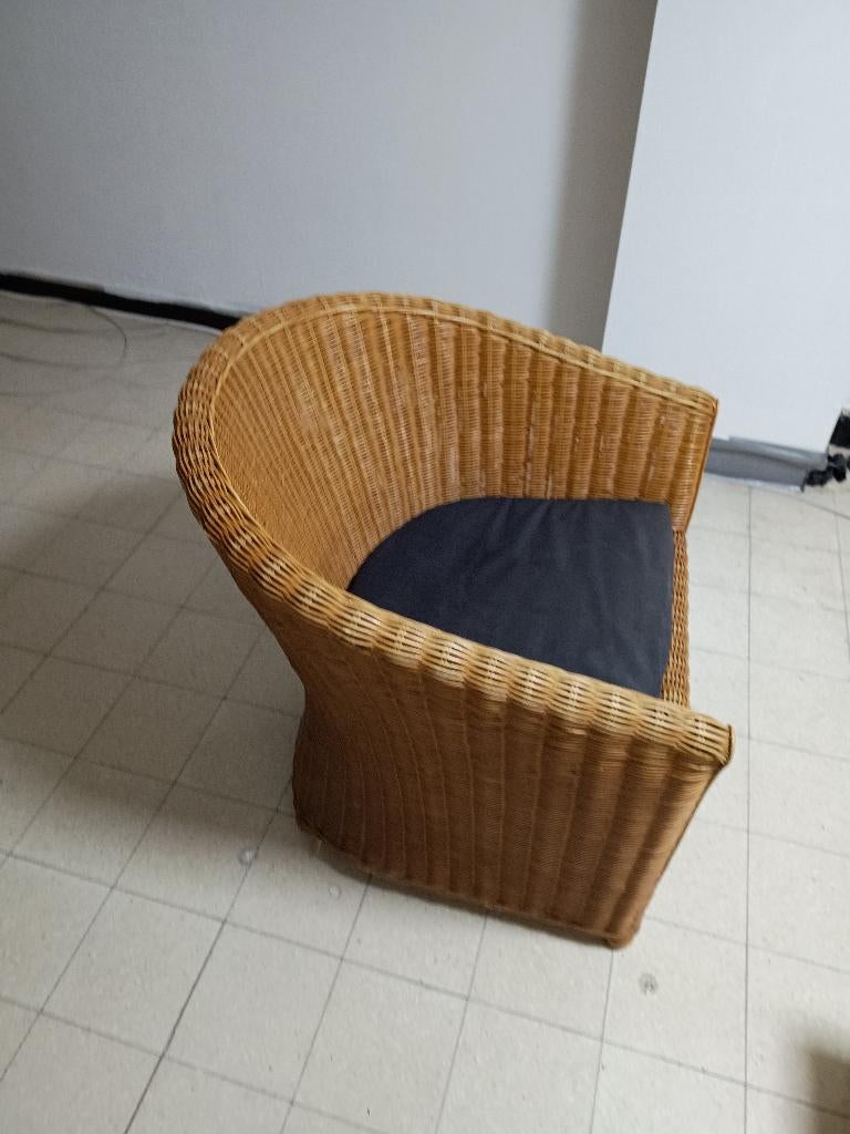 rotan stoel, Ophalen, Twee, Bruin, Riet of Rotan
