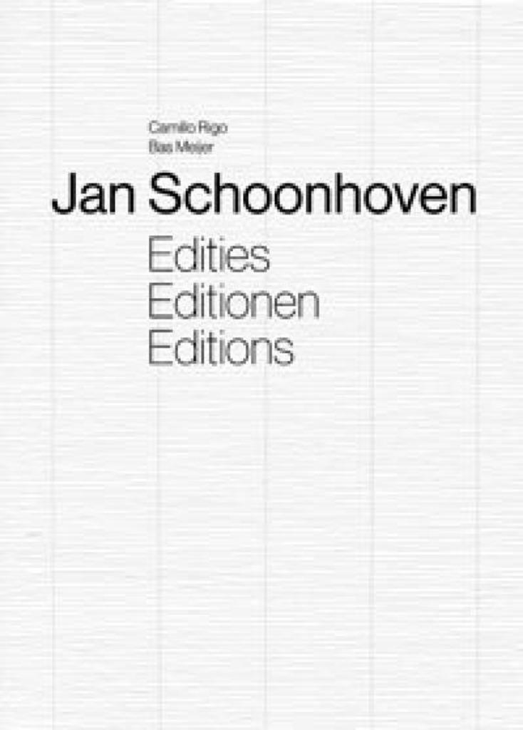 Jan Schoonhoven  4  1914 - 1994   Monografie, Verzenden, Nieuw, Schilder- en Tekenkunst