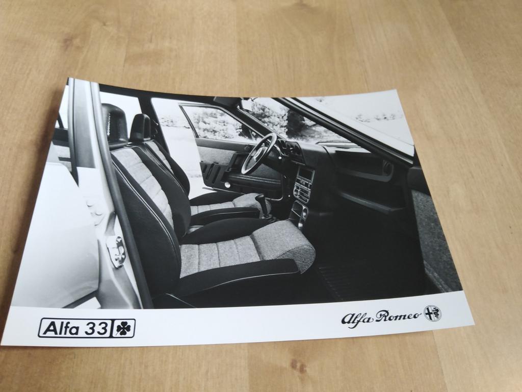 Foto alfa Romeo 33 interieur, Livres, Enlèvement ou Envoi, Comme neuf, Alfa Romeo