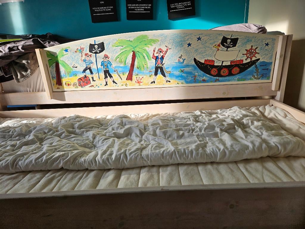 Lifetime bed 200 x 90cm, 85 à 100 cm, Sommier à lattes, Enlèvement, 180 cm ou plus