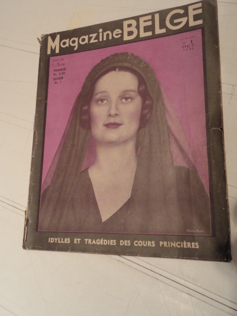 Magazine Belge – 1ère année - n 1 - OCT. 1935 - 84 pages , Livres, Utilisé, 20e siècle ou après, Enlèvement ou Envoi, Magazine Belge