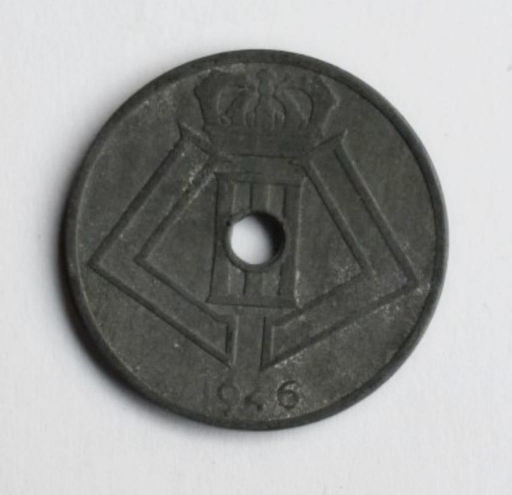 25 CENTS LÉOPOLD 3 BELGIQUE 1946, Enlèvement ou Envoi, Autre, Monnaie en vrac