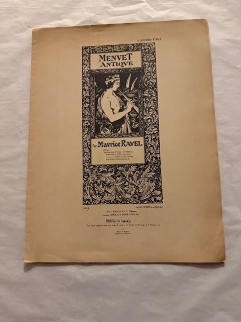 Maurice Ravel — Menu antique (1898), Enlèvement ou Envoi, Artiste ou Compositeur, Classique, Utilisé