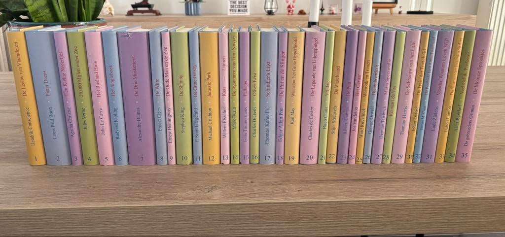 35 boeken klassiekers, Ophalen