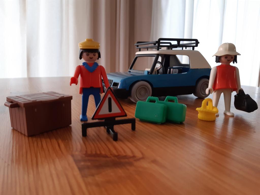 Playmobil - Vintage - Voiture bleue, Enlèvement ou Envoi, Utilisé