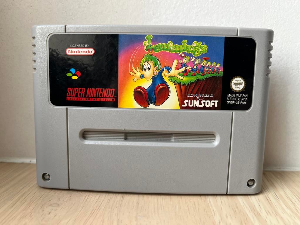 Lemmings (Super Nintendo/FAH), Games en Spelcomputers, Ophalen of Verzenden, Zo goed als nieuw