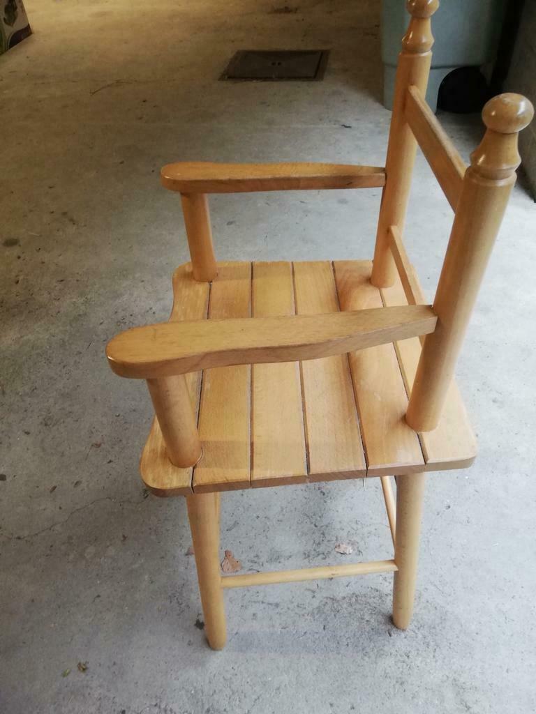 chaise bébé en bois., Enlèvement ou Envoi, Utilisé