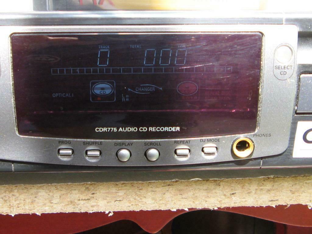 Audio Cd Recorder Philips CDR 775 in perfecte staat, Audio, Tv en Foto, Ophalen of Verzenden, Zo goed als nieuw, Philips