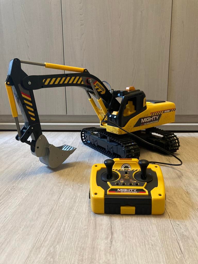 Dickie Toys Graafmachine met afstandsbediening, Ophalen, Zo goed als nieuw, Afstandsbediening