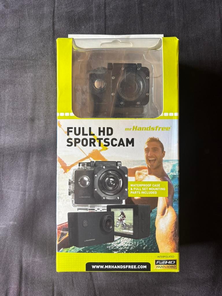 Full HD Sportscam - nieuw in doos, TV, Hi-fi & Vidéo, Enlèvement, Neuf, Autres marques
