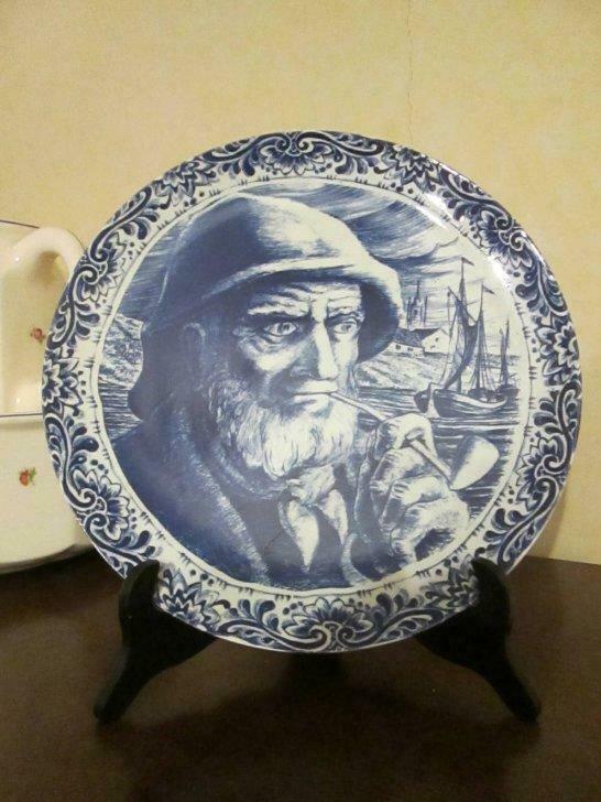 Twee sierborden in Delfts blauw, Antiek en Kunst