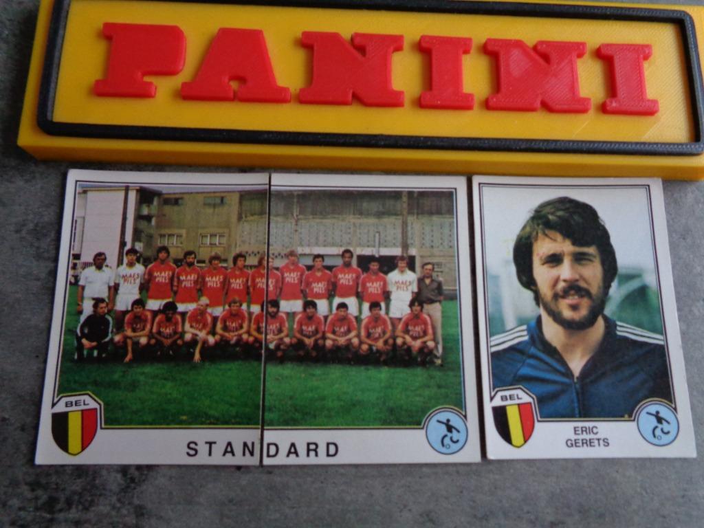 Panini voetbal stickers 3x   team standard luik Eric Gerets, Verzenden, Zo goed als nieuw