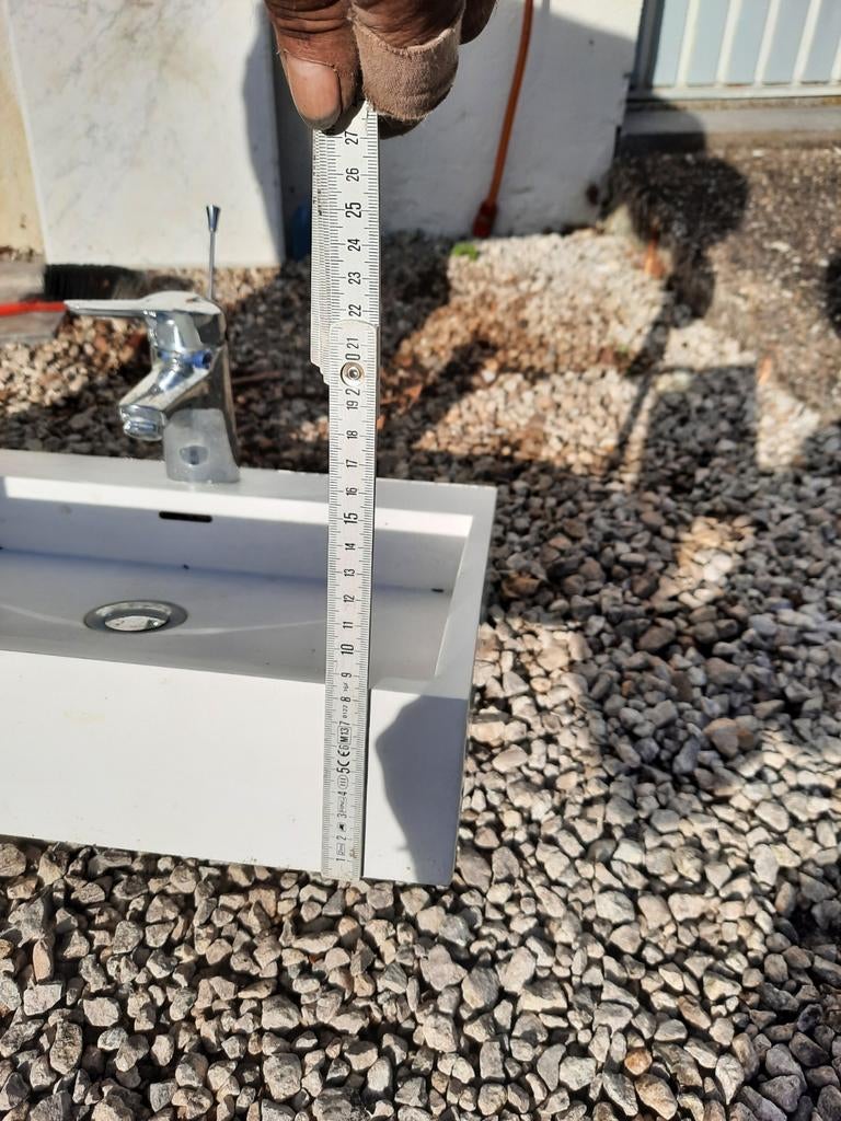 Dubbele lavabo, Huis en Inrichting, Ophalen, Gebruikt