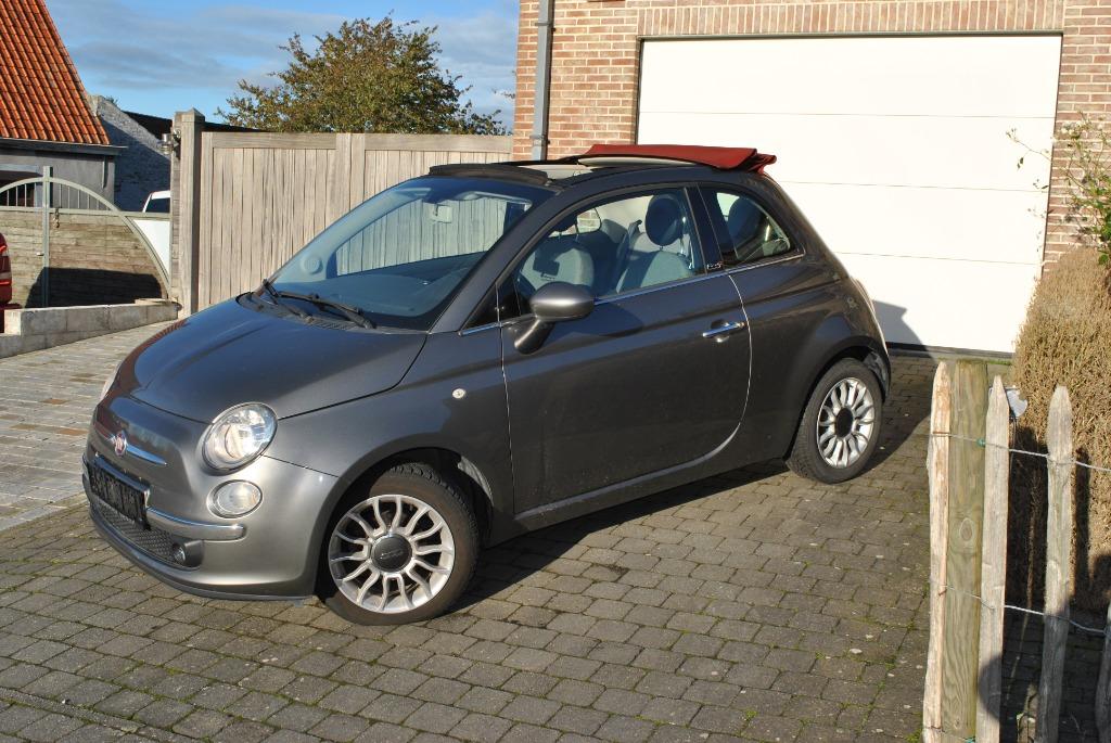 Fiat 500 Cabrio Lounge 1.2 Benzine *Zeer mooie staat*, Autos, Achat, Entreprise, Cabriolet, Boîte manuelle