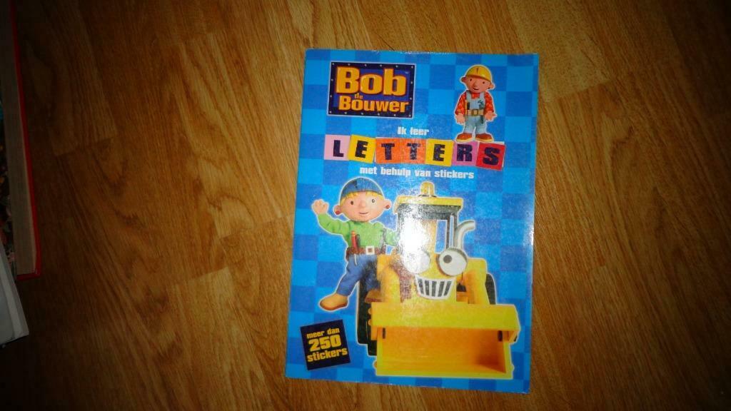 boek "Bob de bouwer" ik leer letters+stickers-kleurrijk-NIEU, Boeken, Ophalen, Nieuw