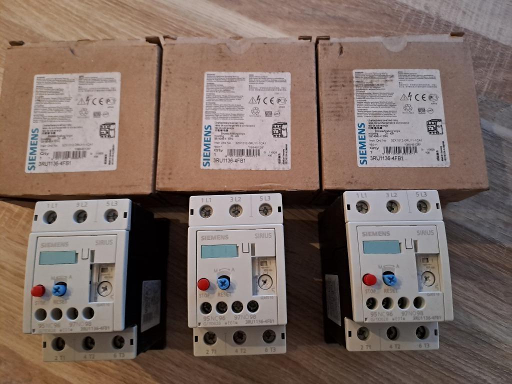 3 overload relay Siemens 3RU1136-4FB1, Ophalen of Verzenden, Nieuw
