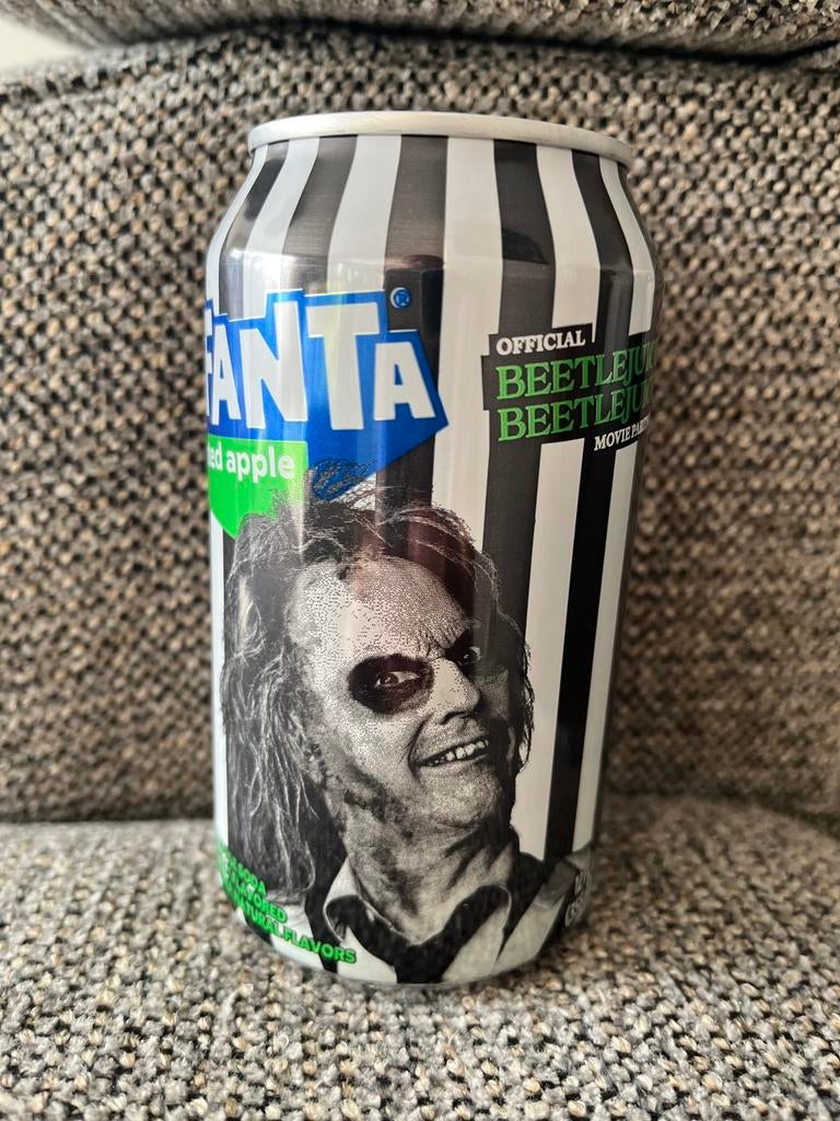 Fanta blikje beetlejuice usa (leeg)🎃, Collections, Marques & Objets publicitaires, Enlèvement