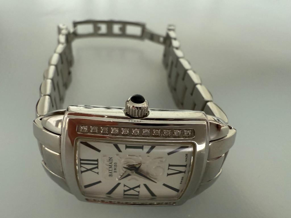 Montre pour femme P. Balmain Sapphire, état neuf non portée, Autres marques, Enlèvement ou Envoi, Argent, Acier