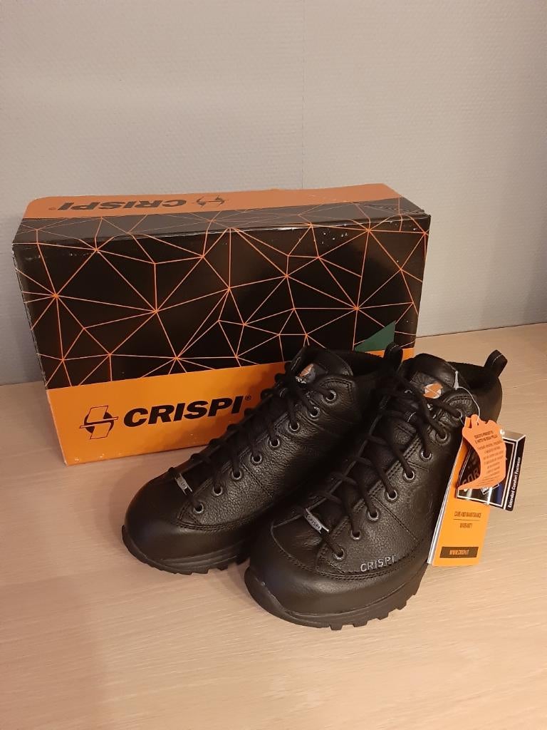 Zwarte  wandel schoenen, Crispi, Enlèvement, Noir, Neuf