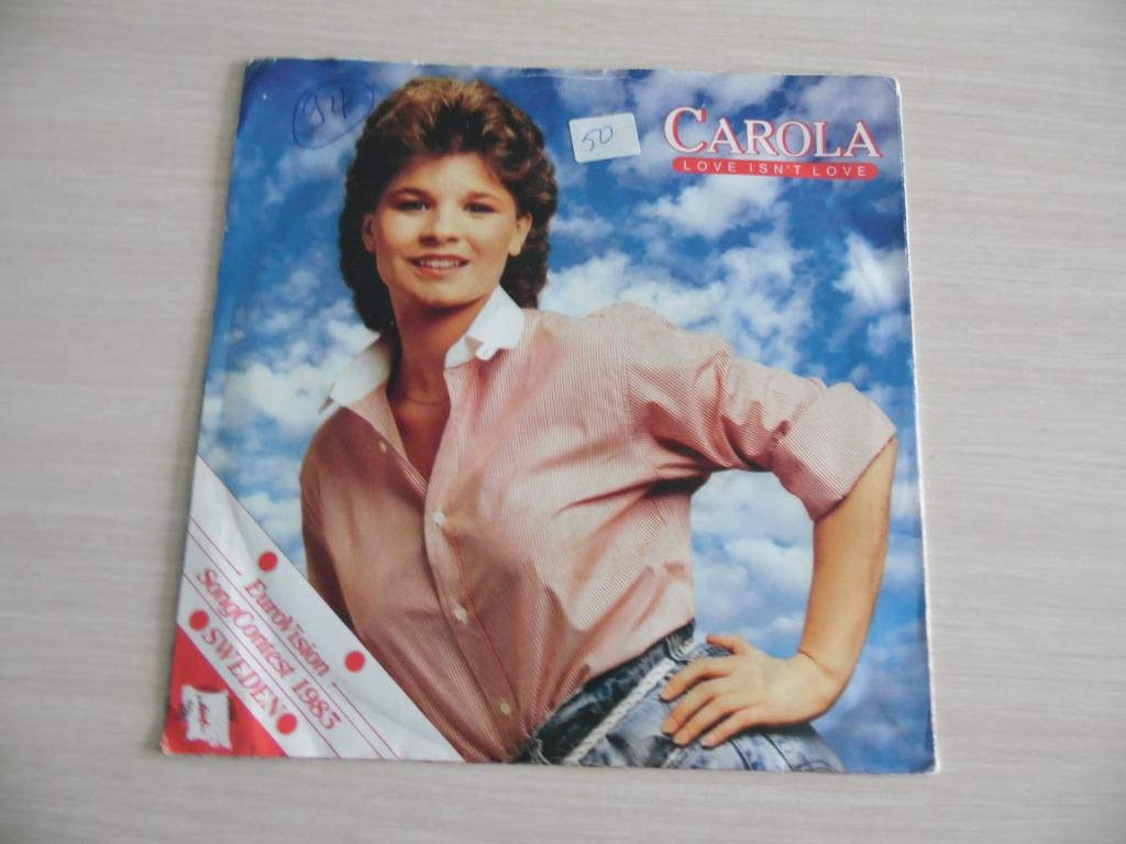 LIEFDE IS GEEN LIEFDE CAROLA EUROVISION 1983, Ophalen of Verzenden, Zo goed als nieuw, Overige formaten