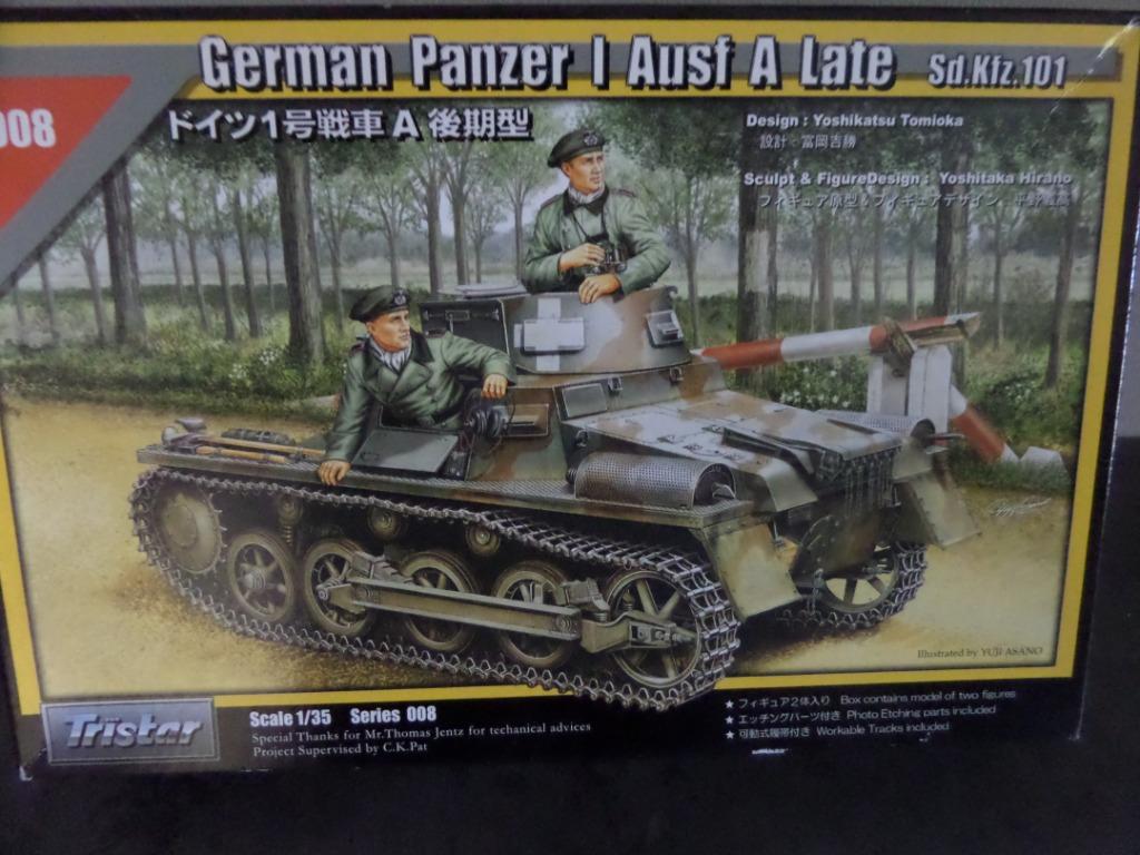 Modelbouw kit German Sd.Kfz.101 Panzer I Ausf A Late, Neuf, Autres marques, Tank, Plus grand que 1:32