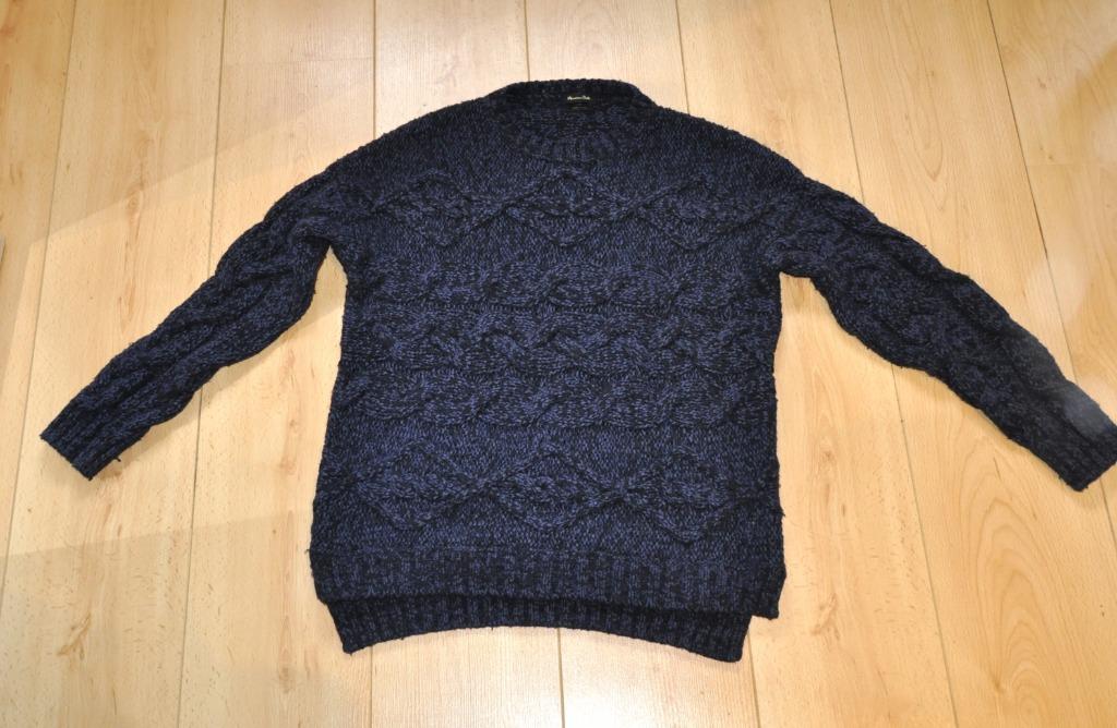 Massimo Dutti pull mélange laine t.M bleu chiné, Taille 38/40 (M), Porté, Bleu, Enlèvement ou Envoi