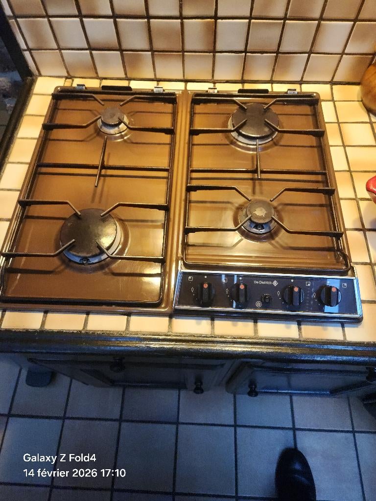 De Dietrich taque de cuisson, Gaz, 4 zones de cuisson, Encastré, Enlèvement