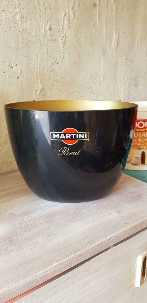 Seau à glaçon martini brut noir et doré, Verzamelen, Ophalen of Verzenden