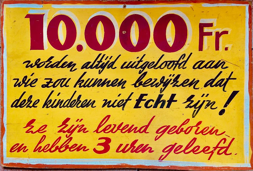 Plakkaat kermis, Antiek en Kunst, Curiosa en Brocante, Ophalen