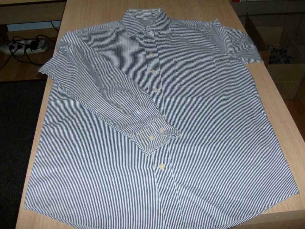hemd blauw gestreept maat 37/38, Ophalen of Verzenden, Gedragen, Blauw, Halswijdte 39/40 (M)