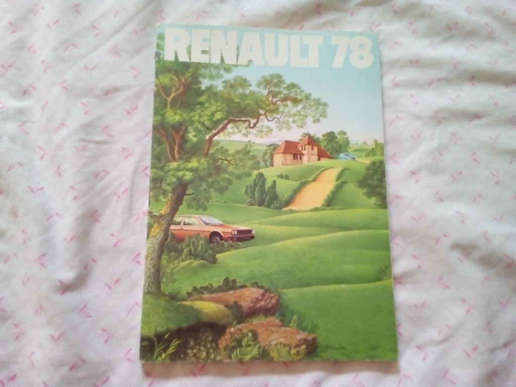 RENAULT DOCUMENTATIE JAAR 1978., Auto-onderdelen, Ophalen of Verzenden, Renault