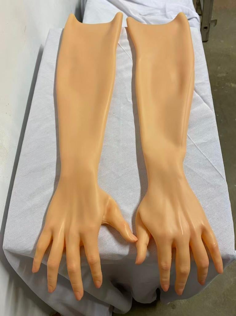Gants féminins réalistes en silicone 60cm, Hobby & Loisirs créatifs, Envoi, Neuf