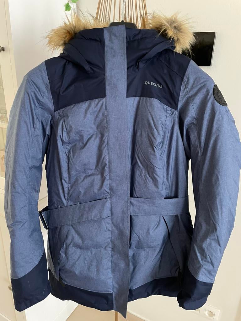 Warme winterjas, Ophalen, Zo goed als nieuw, Maat 36 (S), Blauw