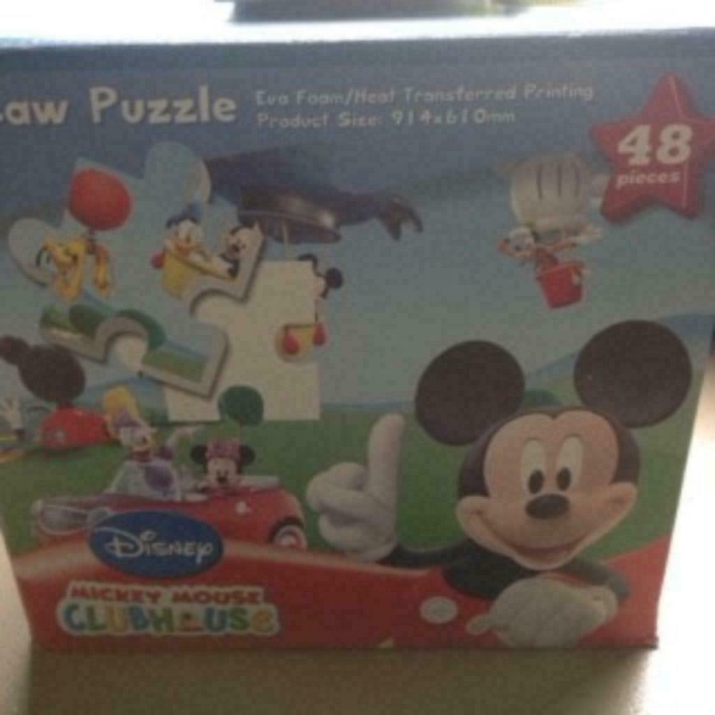 Puzzel Mickey Mouse clubhuis vloerpuzzel - 48 stuks Disney, Kinderen en Baby's, Ophalen of Verzenden, 10 tot 50 stukjes, Zo goed als nieuw