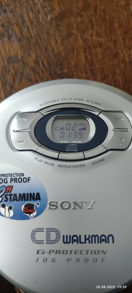 SONY D-EJ611 CD Walkman, Enlèvement ou Envoi, Walkman ou Baladeur