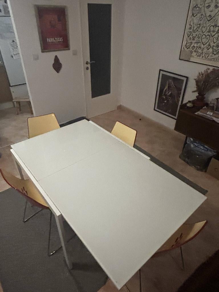 Table à manger CALLIGARIS extensible ELASTO, 100 à 150 cm, Cinq personnes ou plus, Verre, Enlèvement