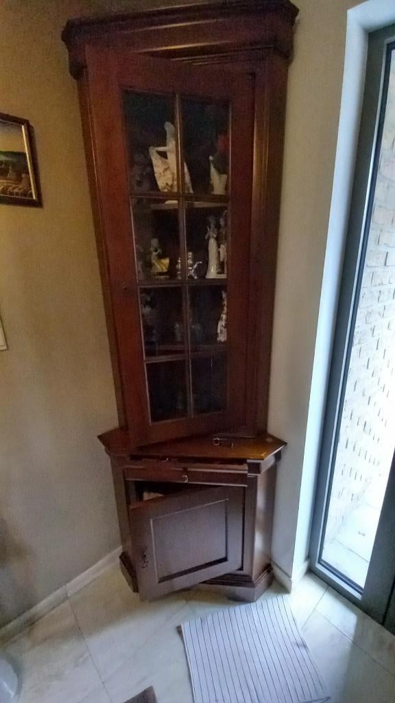 armoire de coin/angle, Antiquités & Art, Antiquités | Meubles | Armoires, Enlèvement