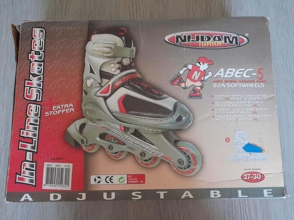 Inline skates Nijdam junior 27 - 30 ( nieuw), Verstelbaar, Kinderen, Nieuw, Ophalen of Verzenden