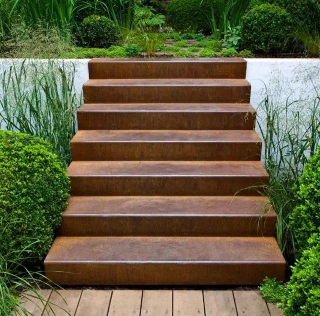 Escalier de jardin en acier Corten, Enlèvement, Neuf, Autres matériaux