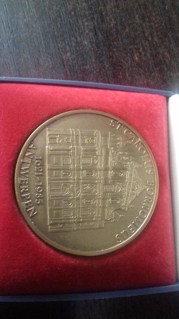 Munt ter ere van Carolus Borromeus Kerk te Antwerpen, Postzegels en Munten, Ophalen of Verzenden, België, Losse munt