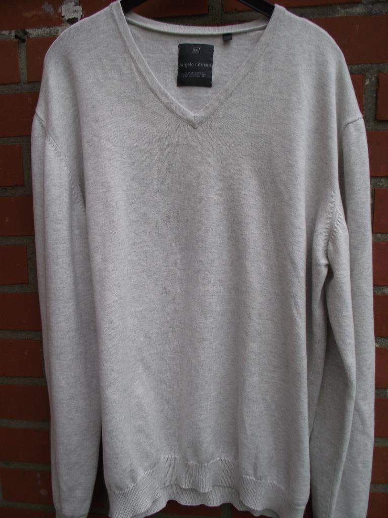 lot de 2 pulls  homme, belle matière Angelo Litrico T XXl, Enlèvement ou Envoi, Taille 56/58 (XL), Comme neuf, Vert
