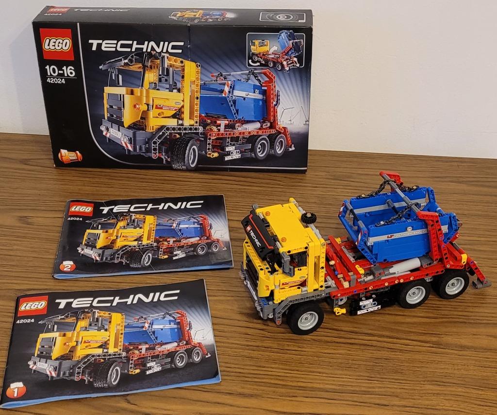 lego technic 42024: container truck en sneeuwruimer, Ophalen of Verzenden, Zo goed als nieuw, Complete set, Lego