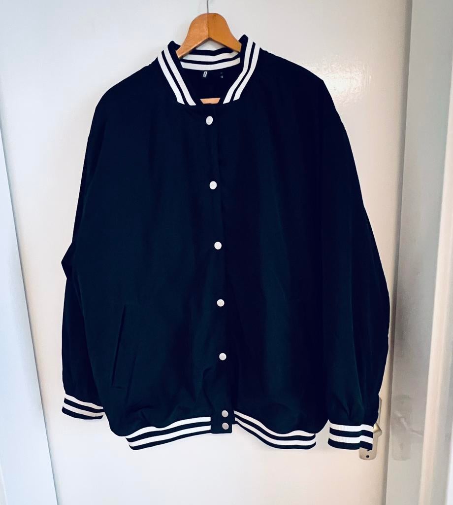 Bomber zwarte jas H&M  maat-M, Ophalen of Verzenden, Zo goed als nieuw, Maat 38/40 (M)