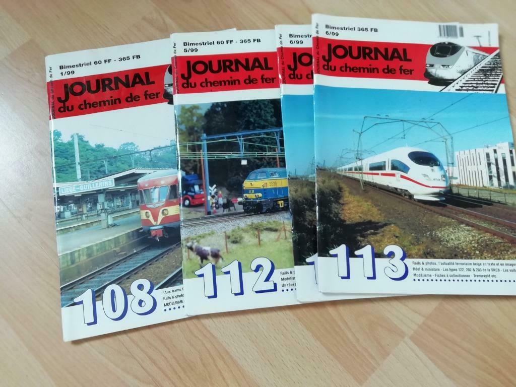 3 revues Journal du chemin de fer 1999, Enlèvement ou Envoi, Utilisé, Train, Livre ou Revue