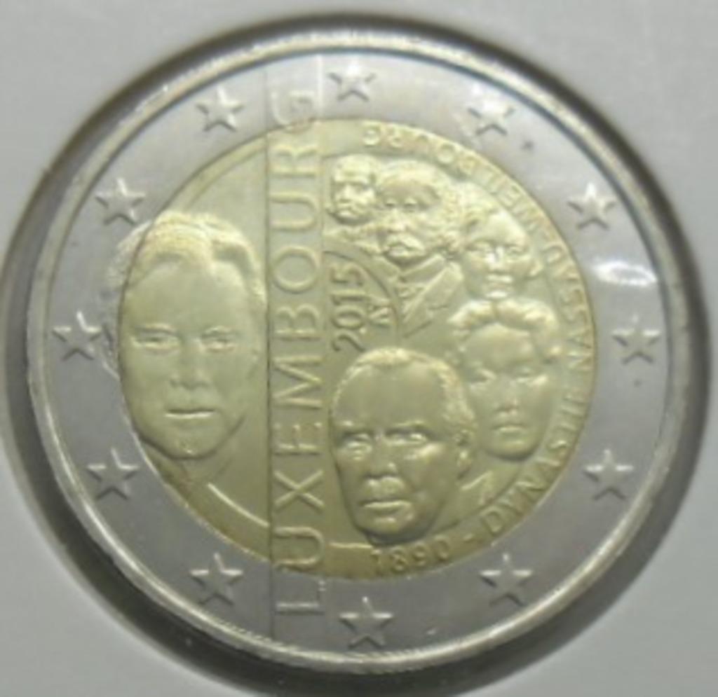 2 euro commémorative 2015 Lux "125 ans dynastie". UNC., Timbres & Monnaies, Monnaies | Europe | Monnaies euro, Envoi, Luxembourg