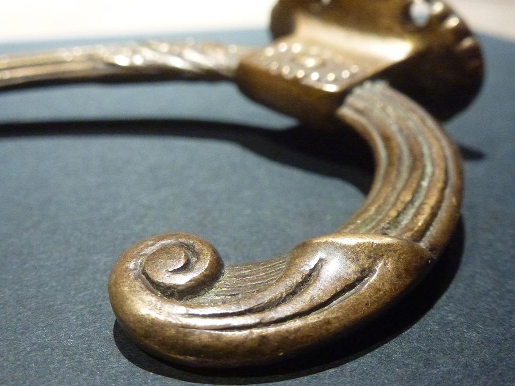 Set van 3 oude bronzen kapstokhaken, Antiek en Kunst, Verzenden, Brons